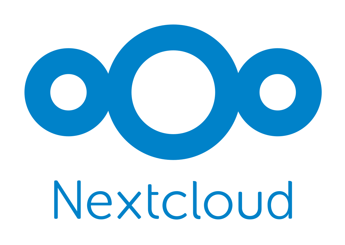 Logo do Nextcloud - plataforma de nuvem privada